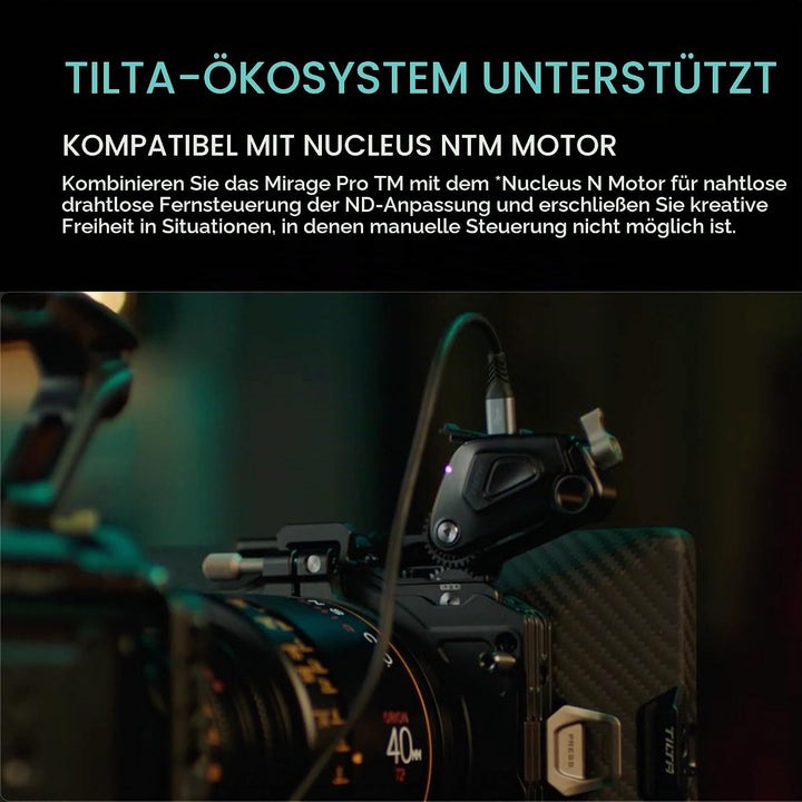 Tilta Mirage Pro Matte Box VND Kit Gegenlichtblende mit ND-Filter, 4x5,65"-Filterrahmen MB-T17-A VND