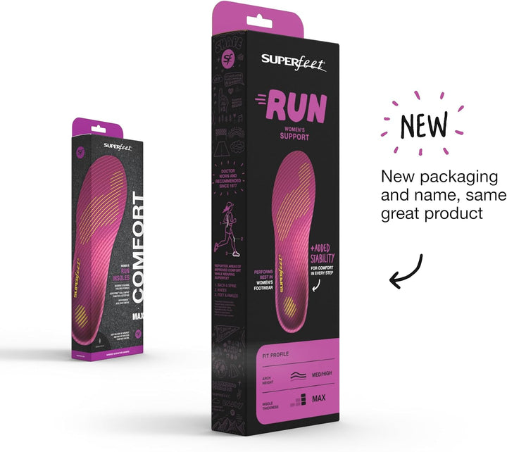 superfeet Run Comfort Women's Komforteinlegesohlen, Violett (Plum), C (37-38.5 EU), C (37-38.5 EU)