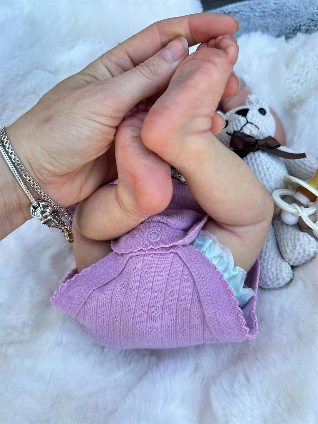 Zero pam Reborn Baby Zwillinge Mädchen Vollsilikon Lebensecht 45 cm, 18 Zoll Vinyl Ganzkörper Realis