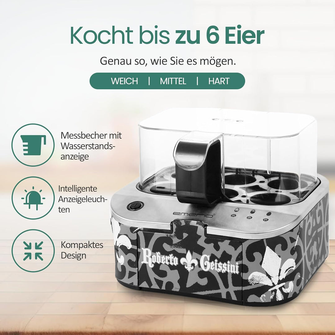 ROBERTO GEISSINI | einzigartiger Eierkocher mit der Stimme von CARMEN GEISS | Limited Edition by EME