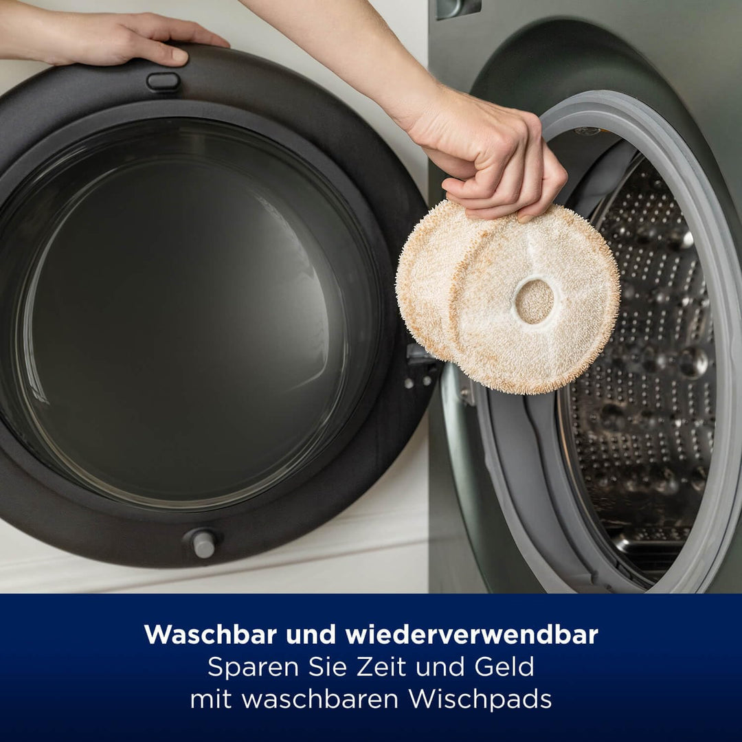 BISSELL Zubehör-Kit Für SpinWave + Vac | Waschbare und Wiederverwendbare Mopps Mit Filter | Enthält
