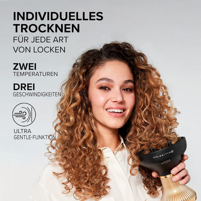 Bellissima Diffon Supreme, Heissluftdiffusor für lockiges Haar, XL Diffuser mit 12 Finger, Ceramic T