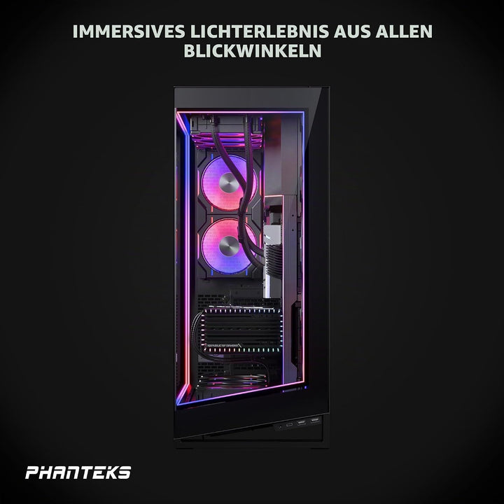 PHANTEKS NV7 Premium DRGB Kit Power-Hub, 3X für Aussenrahmen, 1x Mainboard Kabel-Cover - schwarz