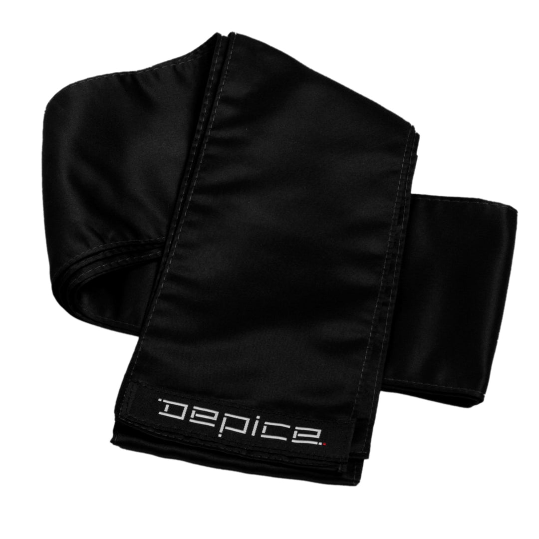 DEPICE Gürtel Kung-Fu-Schärpe Satin Schwarz, Schwarz