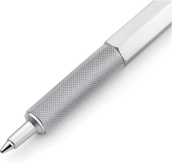 rOtring 600 Kugelschreiber | mittlere Spitze | Schwarze Tinte | silberfarbener Schaft | nachfüllbar,