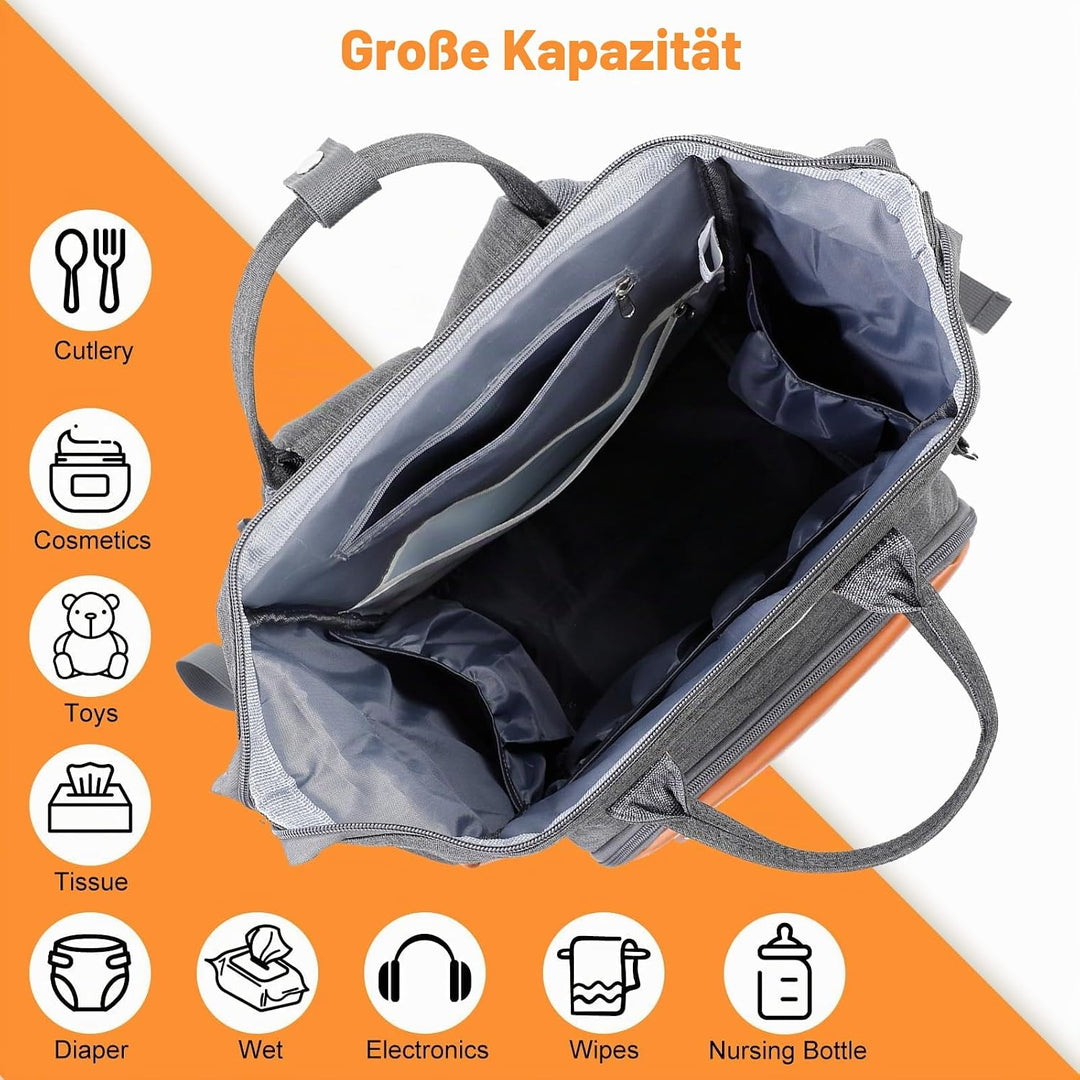 Romon Wickeltasche, Baby Wickelrucksack Lässige Rucksack Wickeltaschen Grosse Wickelrucksäcke Mommy