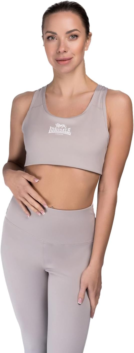 Lonsdale Frauen Sport-BH WARDOUR, M Grey/White