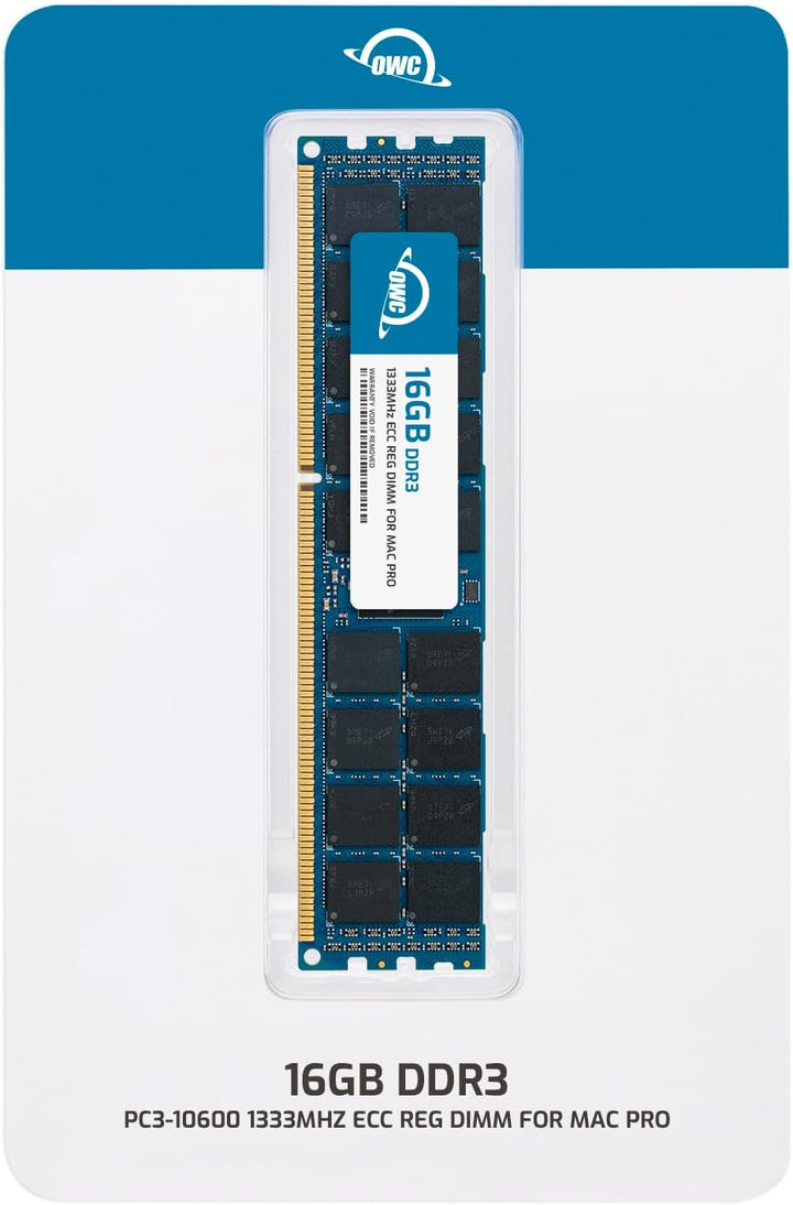 OWC 16,0 GB DDR3 ECC-R PC10600 1333 MHz SDRAM-Speicher-Upgrade-Modul für Mac Pro 2009-2012, schwarz