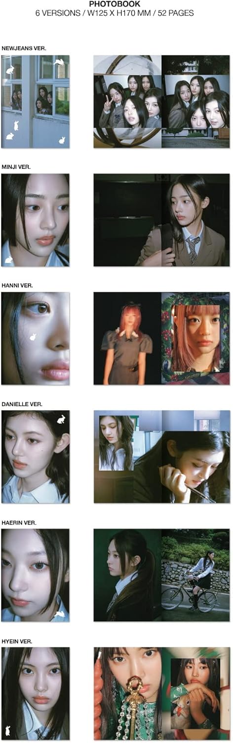 NewJeans - OMG [Message Card ver.] 1st Single Album+Store Gift (6 ver. SET), 6 Ver. Set