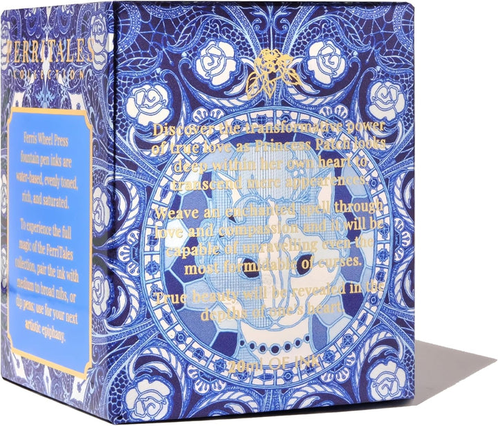 Ferris Wheel Press Ink, FerriTales Collection, Valiant Blue with Green/Gold Shimmer, 85ml Fountain P