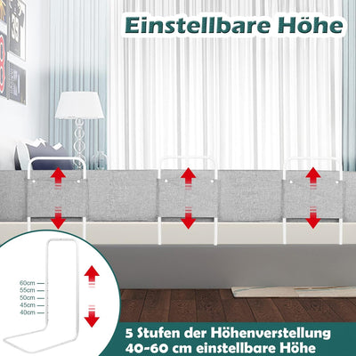YARDIN Bettgitter Kinderbettgitter Bettschutzgitter Schutzgitter Bett Rausfallschutz Bett Bed Rail B