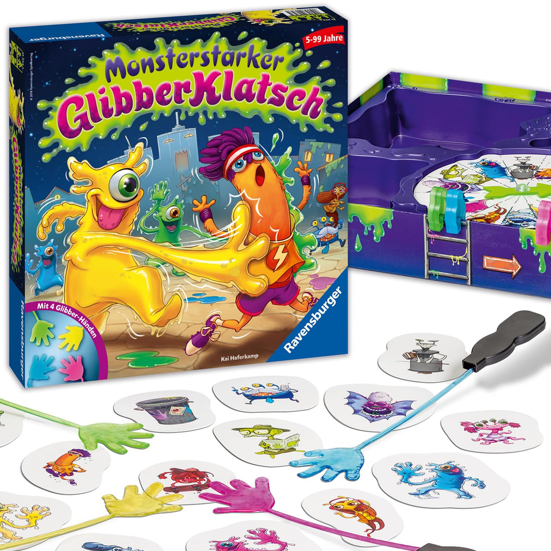 Ravensburger Kinderspiel Monsterstarker Glibber-Klatsch, Gesellschafts- und Familienspiel, für Kinde