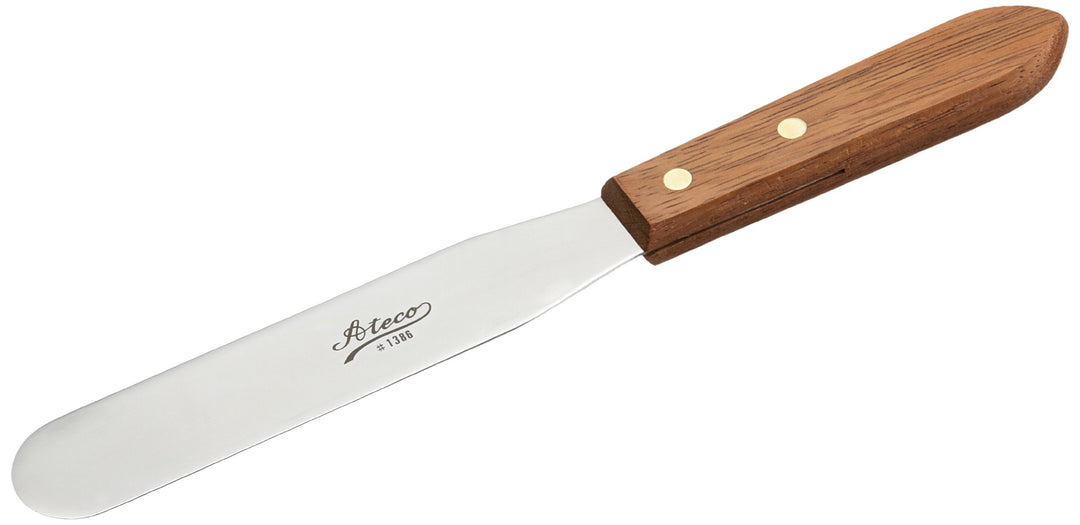 Ateco 1386 Klinge aus Edelstahl, holz gerade - 15 cm (6 Zoll) Pfannenwender, gerade - 15 cm (6 Zoll)