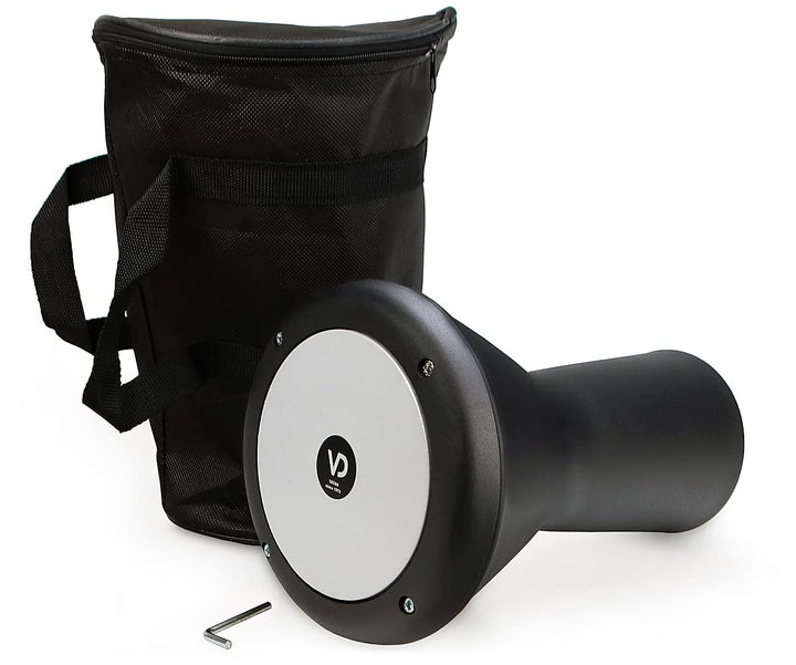 VD Vatan kleine Darbuka Trommel Percussion Aluguss Schwarz Matt, 30 cm.
