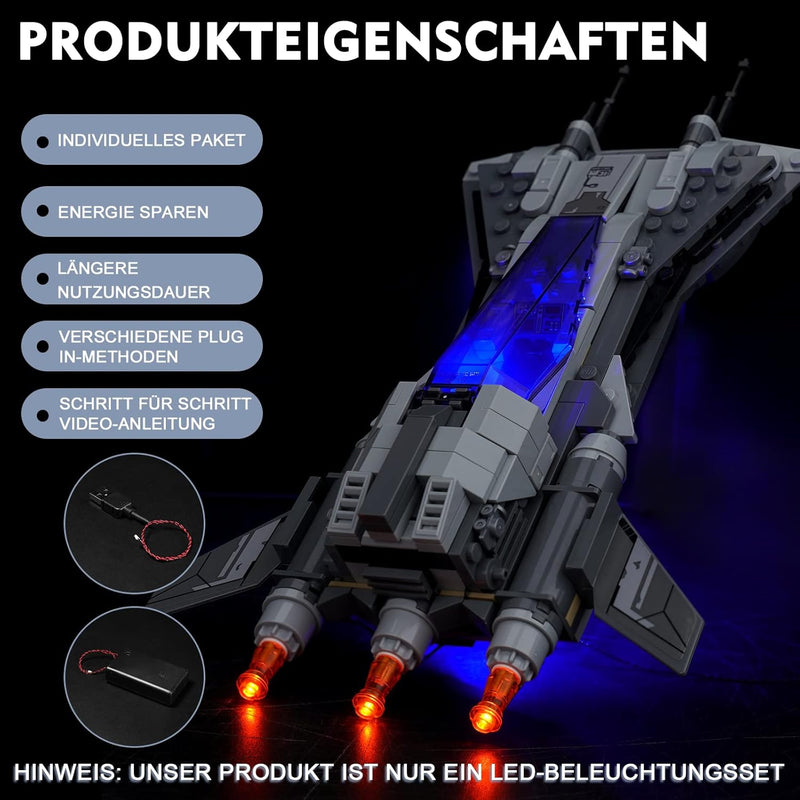 Led Licht Set Kompatibel mit Lego Snubfighter der Piraten Set (Kein Modell), Dekorationsbeleuchtungs