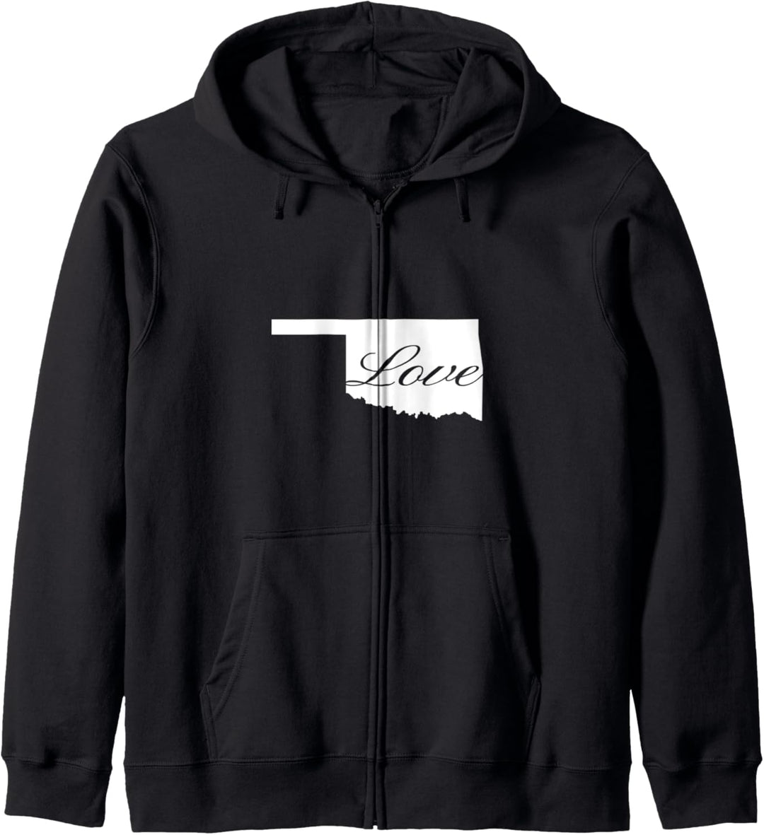 Oklahoma Cursive Love State Kapuzenjacke