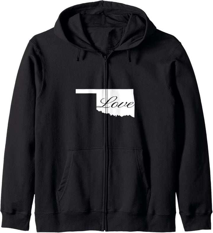 Oklahoma Cursive Love State Kapuzenjacke
