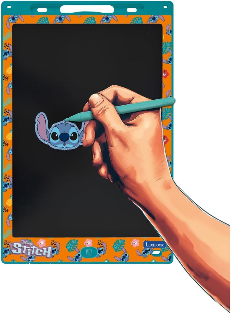 Lexibook CRT10D Disney Stitch, Magic Slate, Kunst-und Bastelspielzeug für Mädchen und Jungen, A4-For