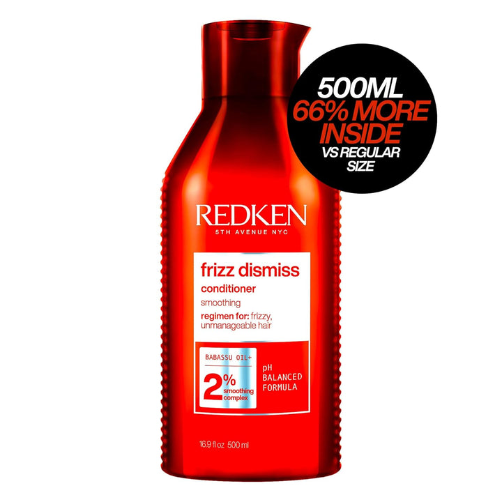 Redken Conditioner, Babassu Oil, Adds Shine and Smooths Frizzy Hair, Frizz Dismiss, 500 ml