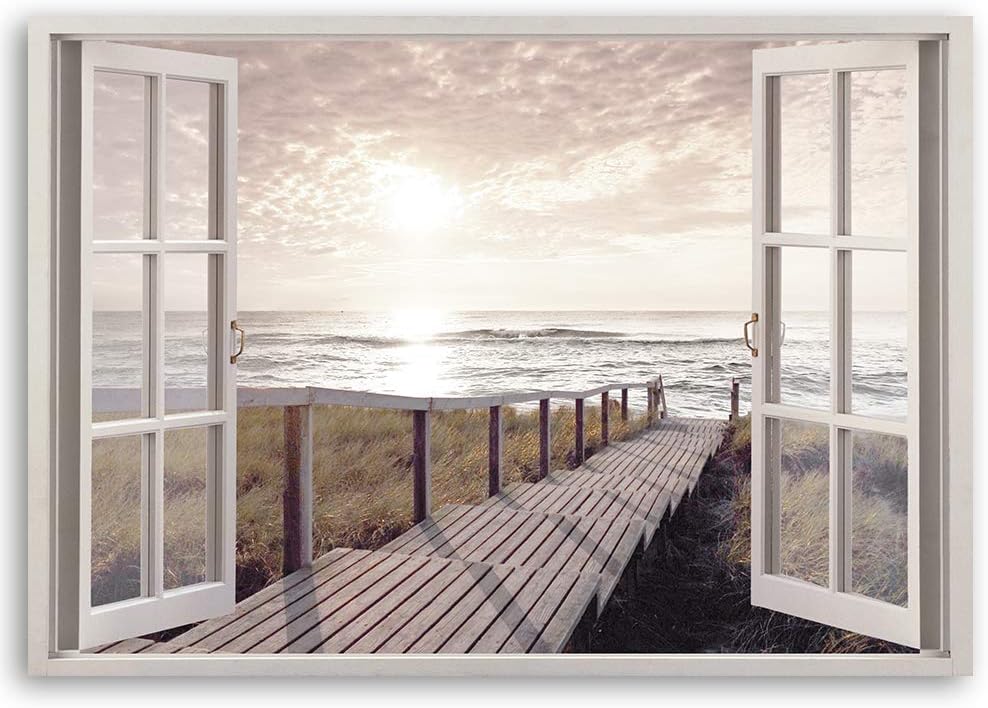 Feeby - Wandbilder Wohnzimmer 120x80 cm, Deko Paneel Bilder, Bilder für Schlafzimmer, Echter Gemalte