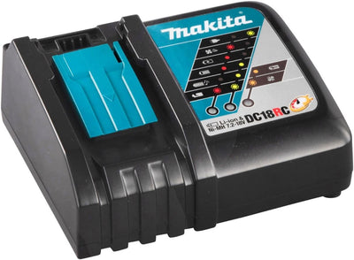 Makita DC18RC / DC18RA Schnellladegerät, für Li-Ion 7,2 V - 18 V Akkus, Schwarz