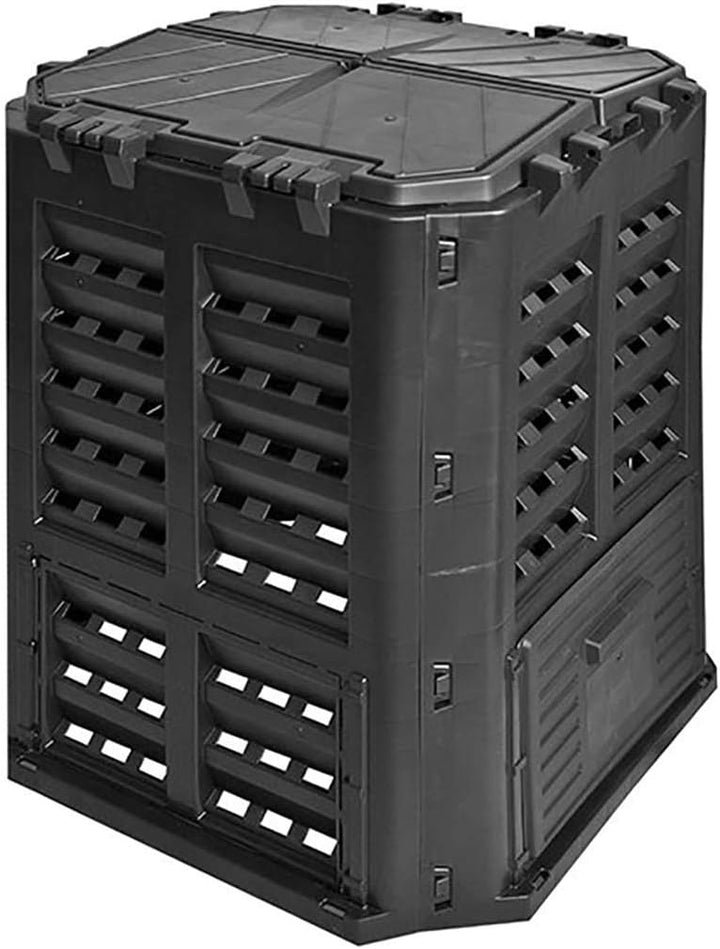 Komposter 320L mit Scharnierdeckel Gartenkomposter Thermokomposter Schnellkomposter Garten