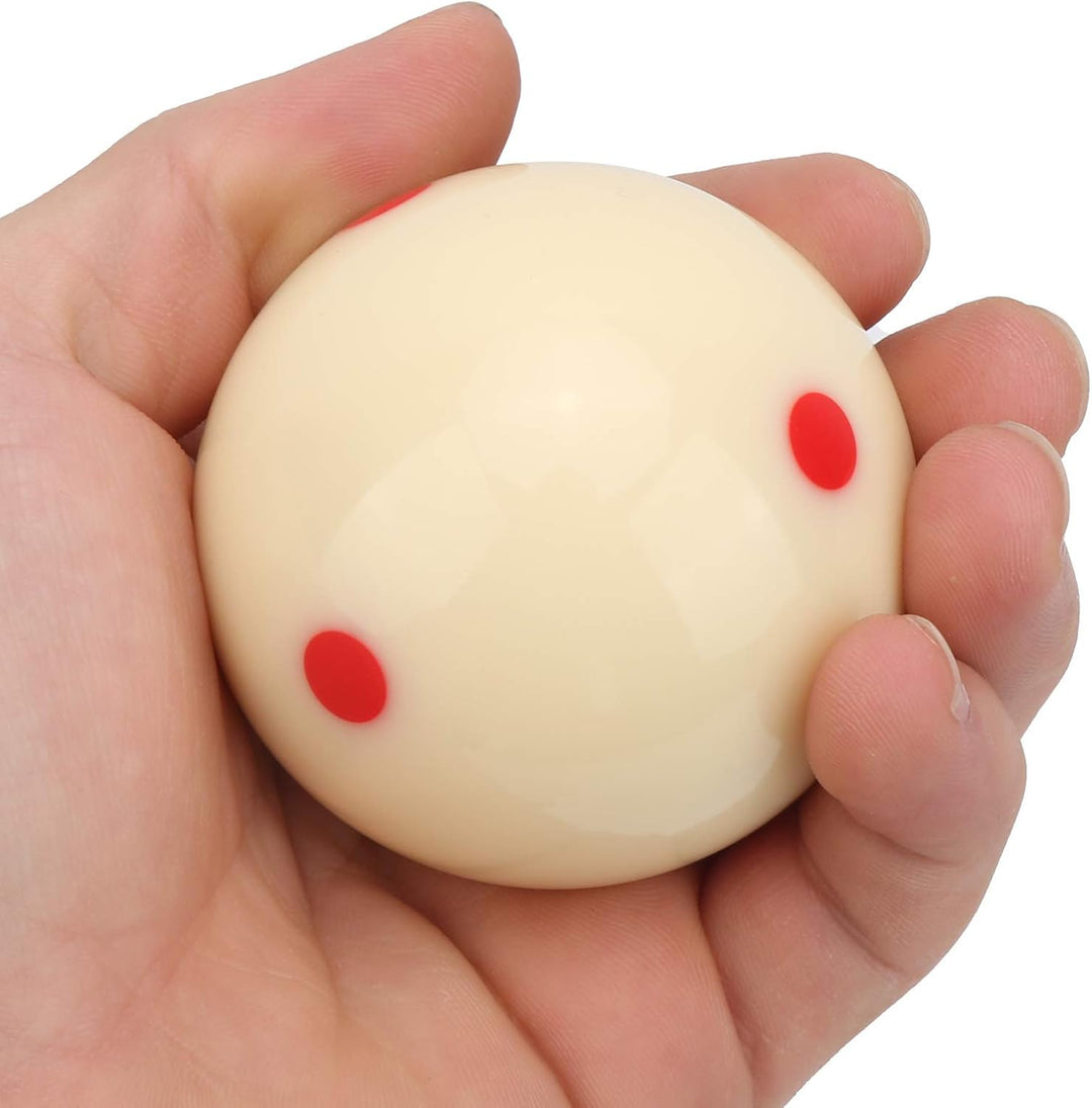 Billard Cue Ball, 57,2 mm Harz Billard Kugeln Dot Spot Training Cue Ball Pool Standard Trainingsball