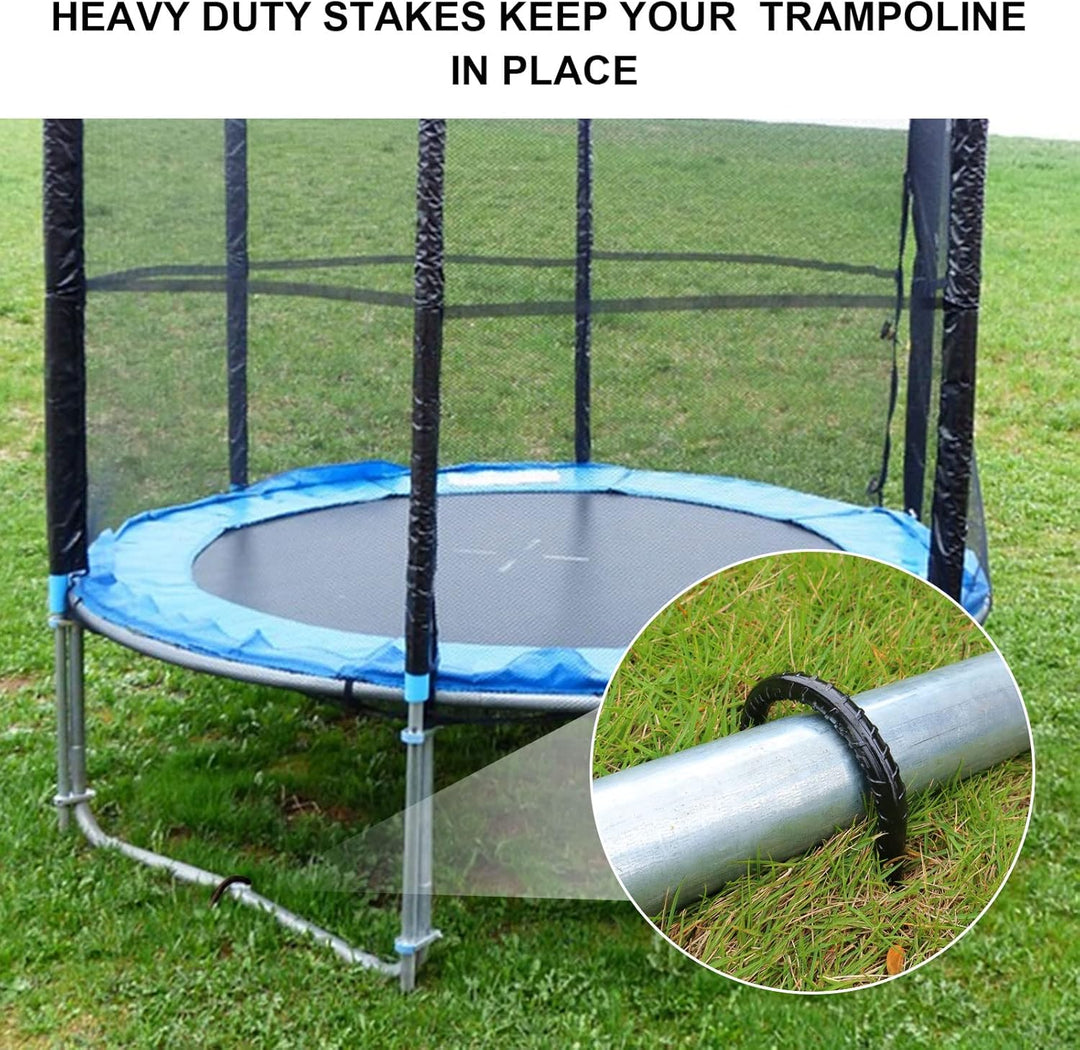 Bodenanker Trampolin 8pcs 8 Stück U Schwarz, 8 Stück U Schwarz