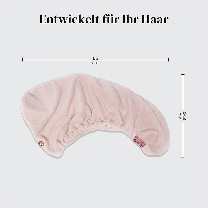 Kitsch Mikrofaser-Haarhandtuch – schnell trocknende lockige Haarwickel für Frauen nasses Haar,Mikrof