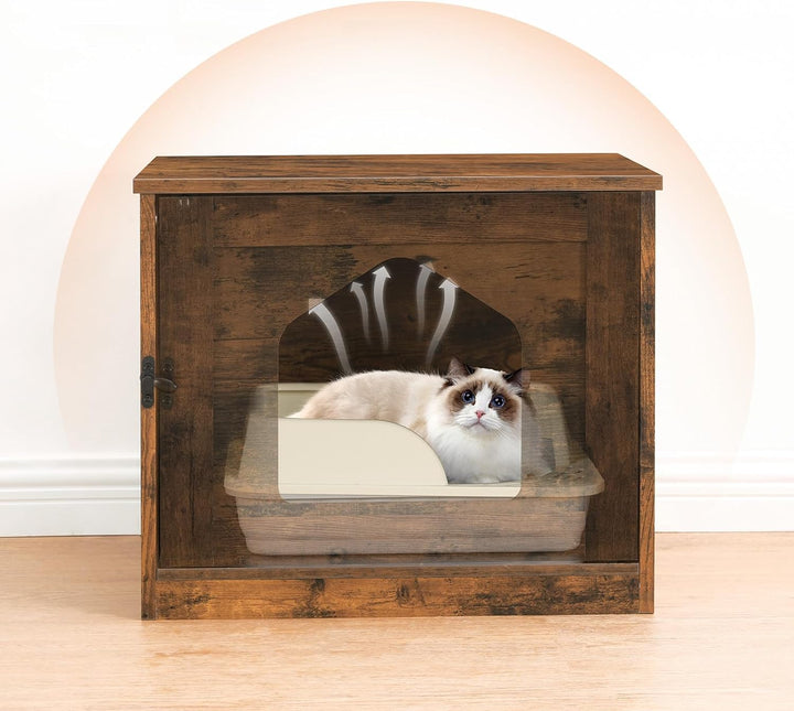 HOOBRO Katzenhaus, Katzenklo Schrank, katzenschrank für katzentoilette und kleine Katzen, Katzentoil