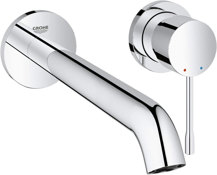 GROHE Essence | Badarmatur - 2-Loch-Waschtischarmatur | 230 mm | 19967001 M Komplett-Set Chrom, M Ko