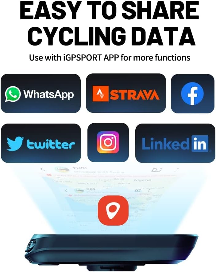 iGPSPORT BSC100S Fahrradcomputer GPS mit 2,6-Zoll-Bildschirm, ANT+ Fahrradcomputer, kabellos wasserd