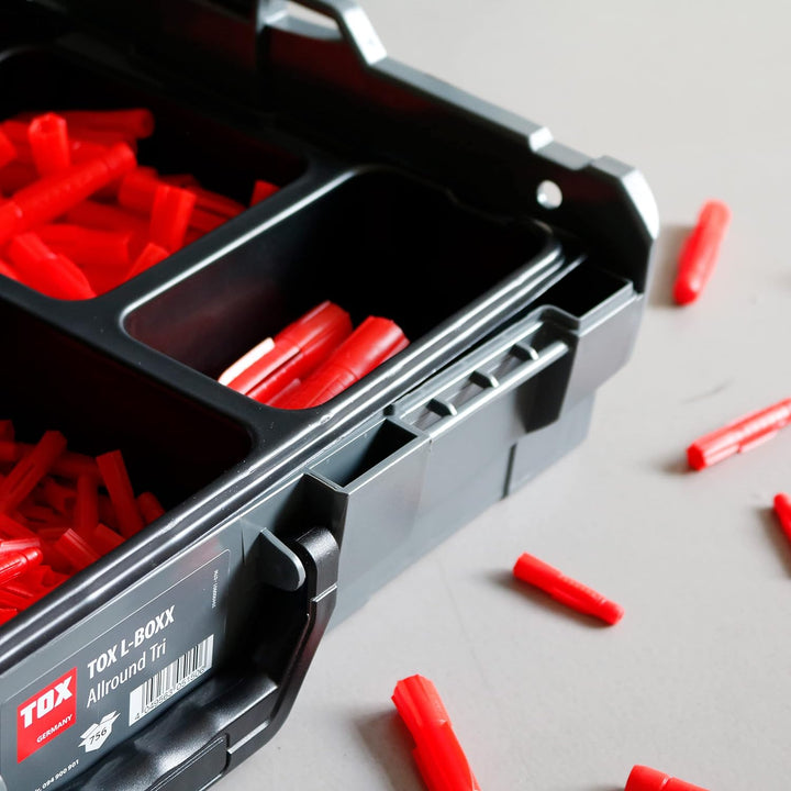 TOX L-BOXX Sortimentskoffer Allround Tri, effektiv, robust, belast- & stapelbar mit Tri Allzweckdübe