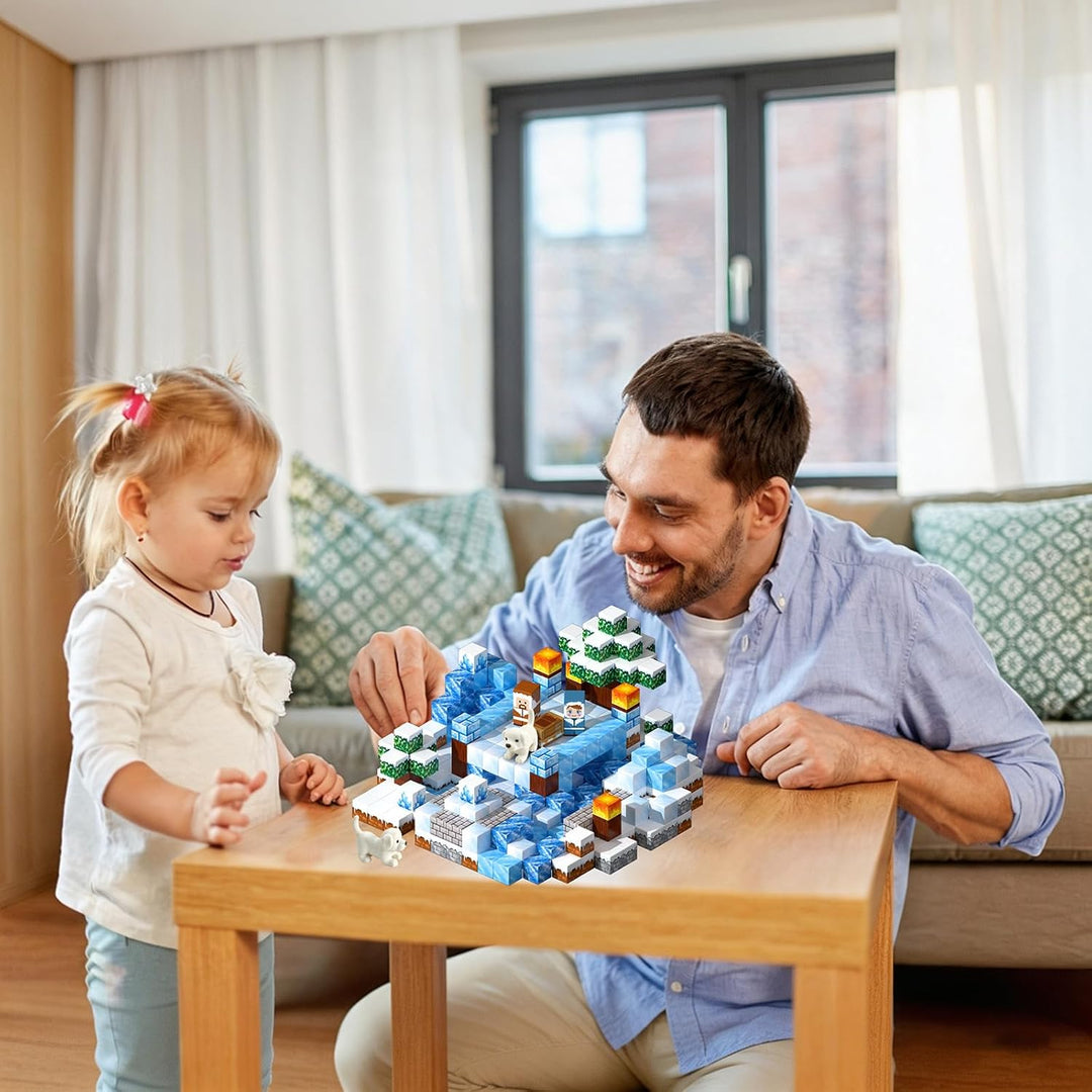 Magnetische Bausteine Blöcke 300 Stück,Magnetbausteine Magnetspielzeug Magneten Kinder Magnetische B