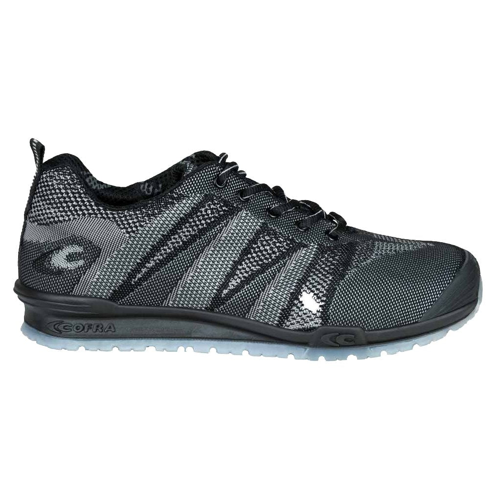 Cofra 78800-000.W36 FLUENT BLACK/BLACK S1 P SRC Sicherheitsschuhe, Schwarz/Grau, Grösse 36 36 EU Sch