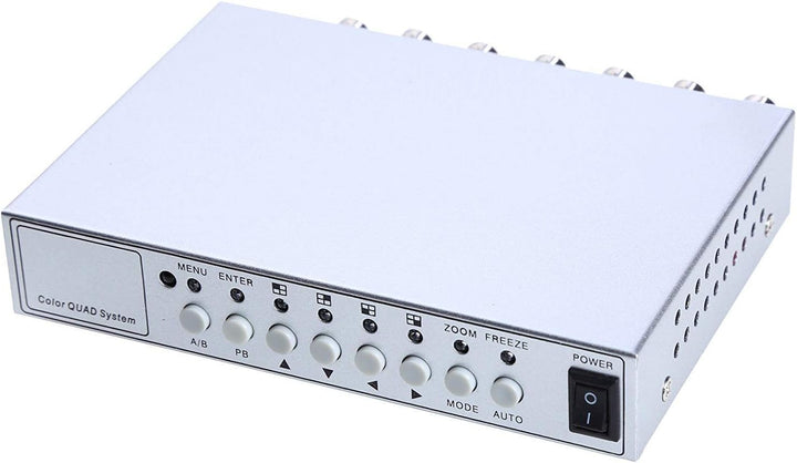 UHPPOTE 4 Kanäle Farbe Quad System Videosplitter CCTV DVR Kamera Prozessor Fernbedienung mit 7 BNC-A