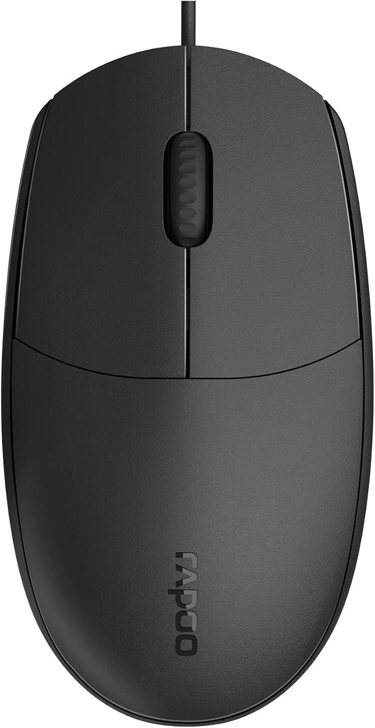 Rapoo NX1820 kabelgebundenes Tastatur-Maus Set Deskset 1600 DPI Sensor einfache Installation ergonom