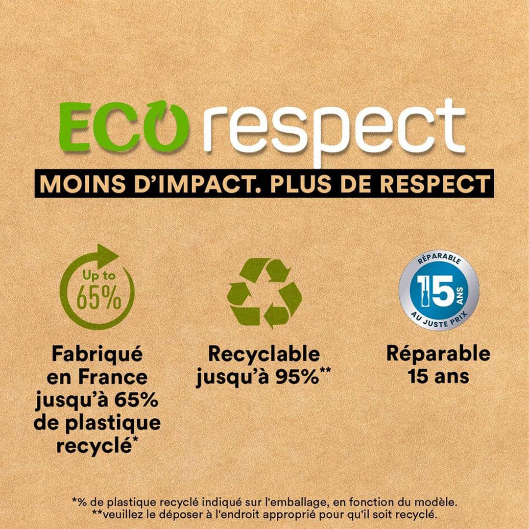 MOULINEX Eco Respect Fleischwolf, ökologisches Design, Zwiebeln, Knoblauch, Kräuter, Saucen, 0,5 l,