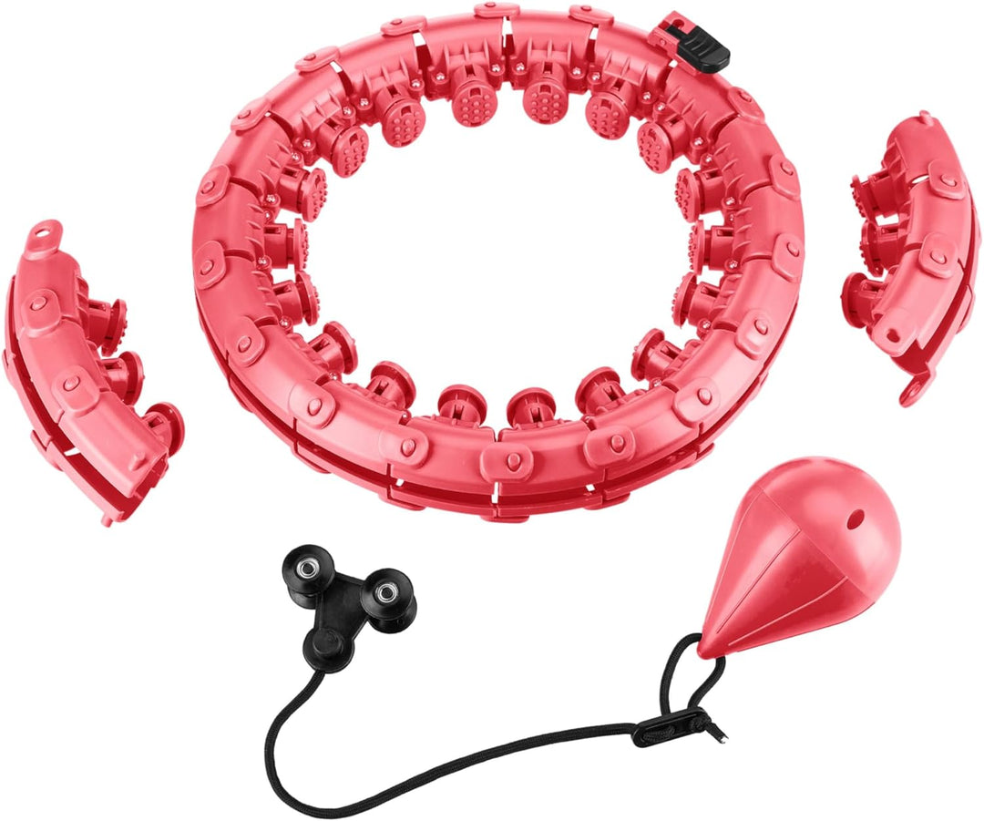 Queenfit Smart Hula Hoop Reifen Erwachsene, Hula Hoop mit Gewicht, Hulahuppreif zum Abnehmen, Smart
