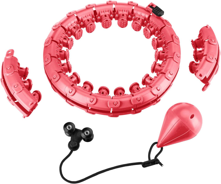 Queenfit Smart Hula Hoop Reifen Erwachsene, Hula Hoop mit Gewicht, Hulahuppreif zum Abnehmen, Smart