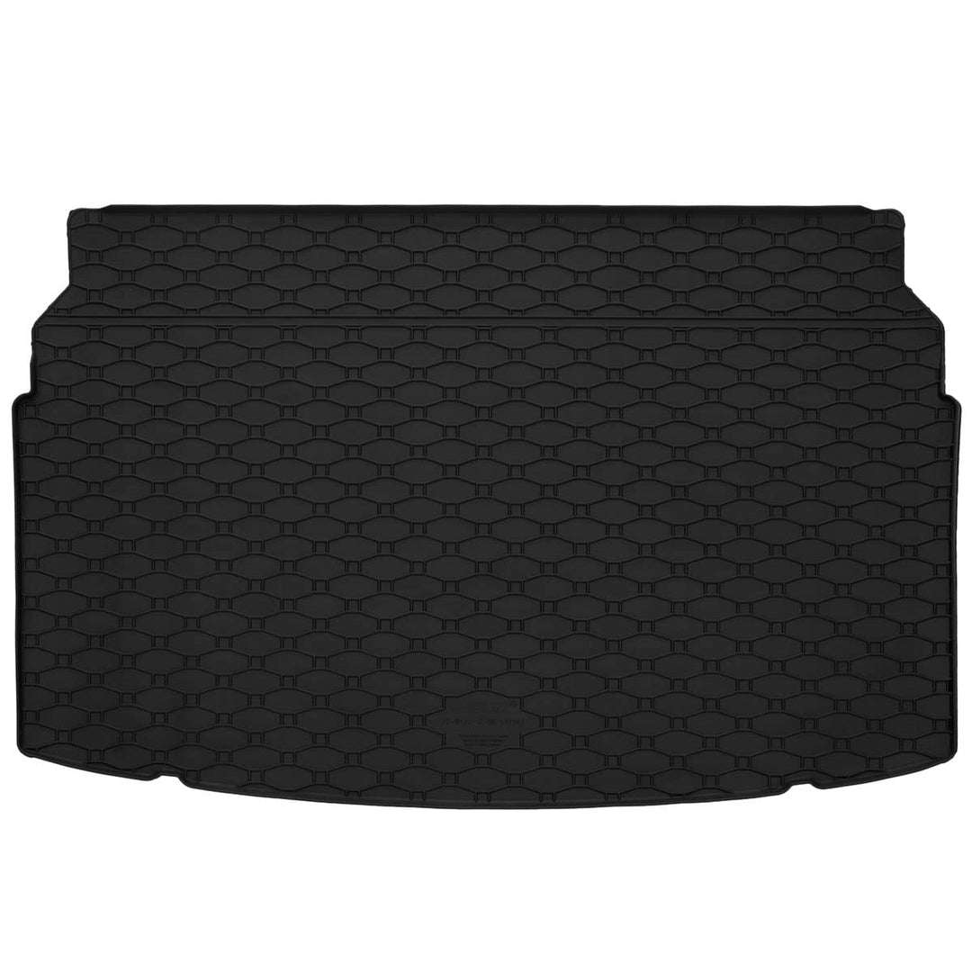 Gummi Kofferraummatte mit erhöhtem Rand passend für VW Polo (AW) ab 10/2017 (Variabler Boden) AZUGA