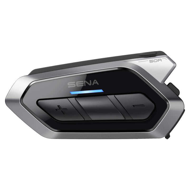Sena 50R Flaches Motorrad Bluetooth Kommunikationssystem mit Mesh 2.0 Einzelbett 50R