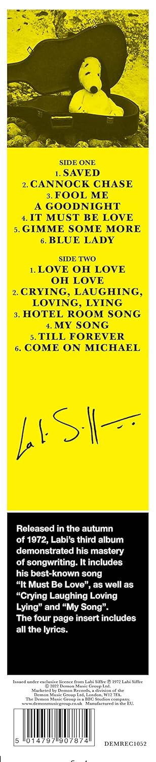Crying Laughing Loving Lying, Vinyl