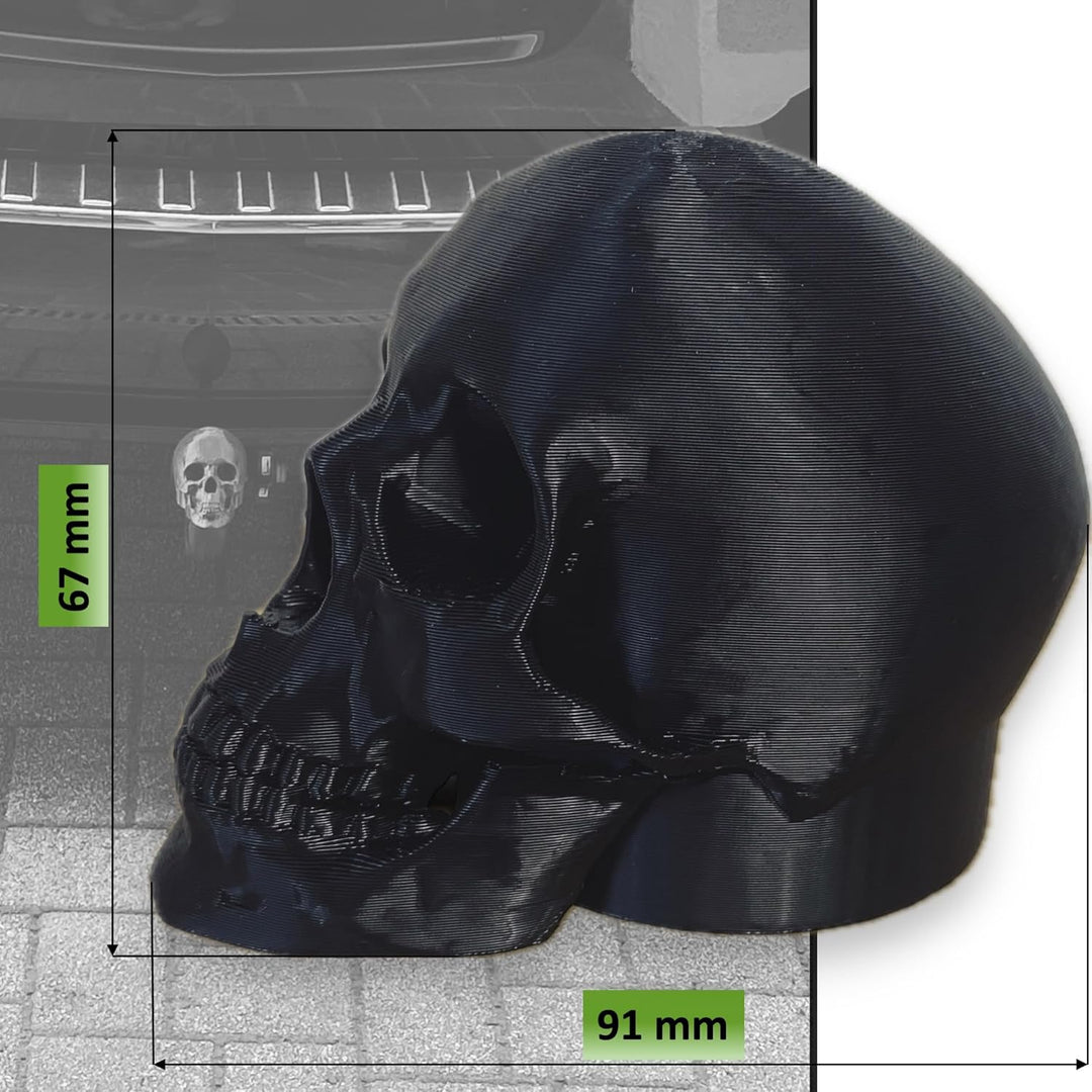 Anhängerkupplung Abdeckung "Totenkopf" - Kappe Schutzkappe für 50mm Kugelkopf Motiv: "Skull Helm Sta