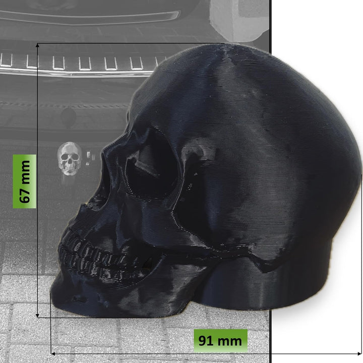 Anhängerkupplung Abdeckung "Totenkopf" - Kappe Schutzkappe für 50mm Kugelkopf Motiv: "Skull Helm Sta