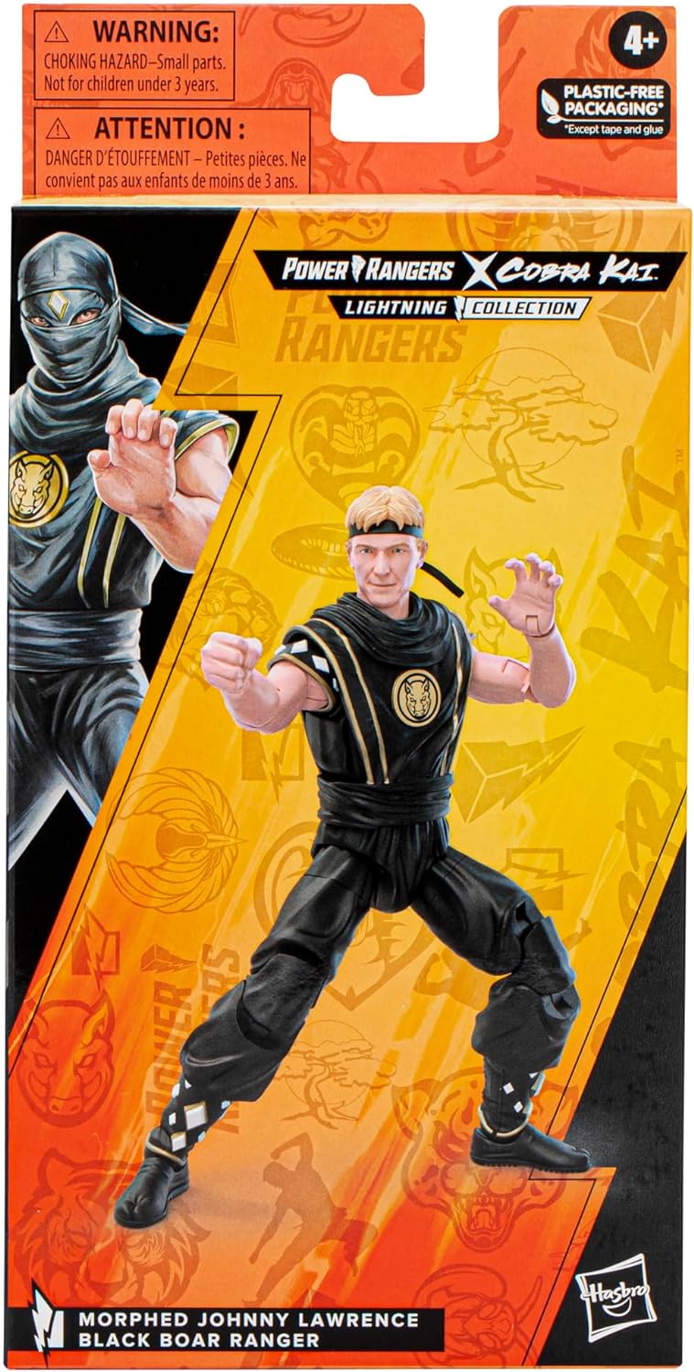 Hasbro Power Rangers x Cobra Kai Lightning Collection Figur Morphed Johnny Lawrence Black Boar Range