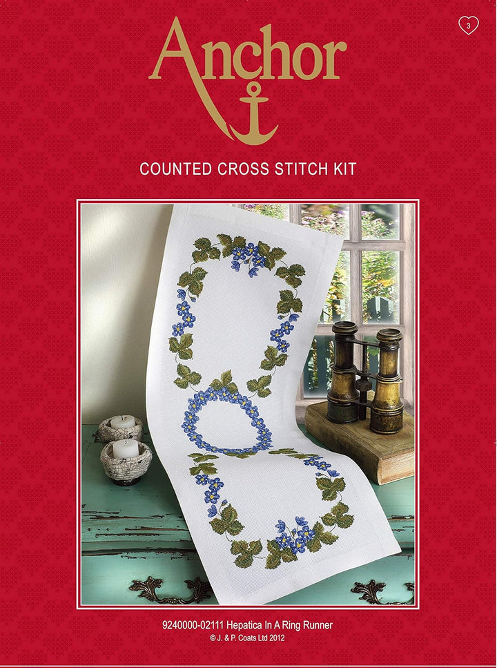 Anchor Kreuzstich-Set, 100% Baumwolle, Mehrfarbig, 27x83cm
