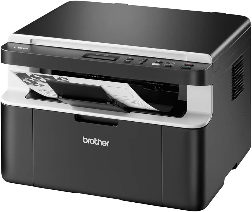 Brother DCP-1612W, Monochrom , Kompaktes 3-in-1 Multifunktionsgerät (Laserdrucker, digitaler Kopiere