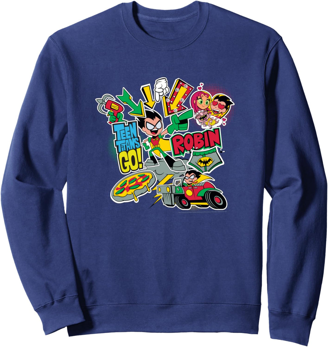 Teen Titans Go Robin Montage Sweatshirt