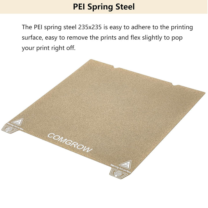 Ender 3 V3 SE Doppelseitiges PEO/PEI Blatt, glattes PEO und strukturiertes PEI magnetisches beheizte